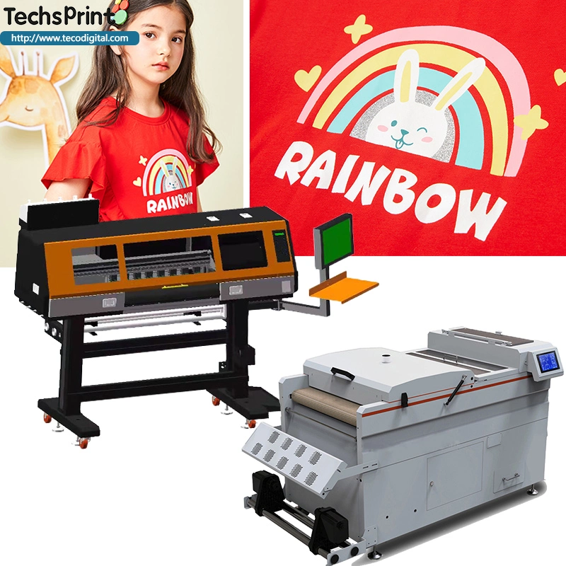 Factory Sale Pet Film Dtf Printer with Screen Touch and Automatic Powder Return Powder Shaker for T Shirt Digital Printing Machine
